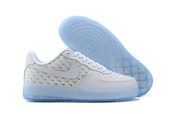 Women's Air Force 1 Low Top White/Grey Shoes 071